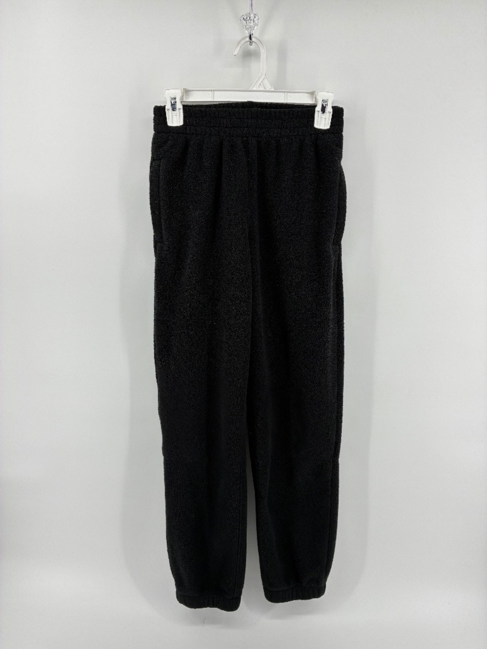 TNA Black Joggers Fleecey Loungewear Minimalist
